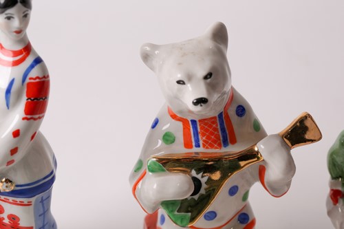 Lot 457 - A Konakovo Zik Soviet Russian porcelain model...