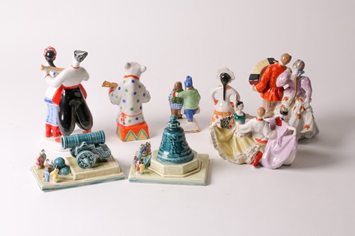 Lot 457 - A Konakovo Zik Soviet Russian porcelain model...