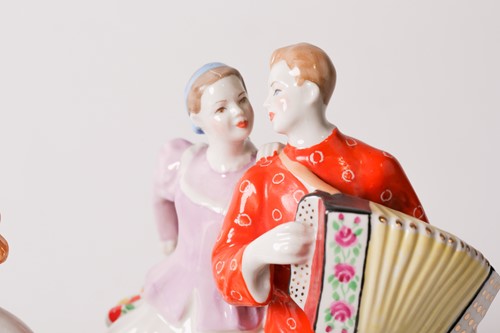 Lot 457 - A Konakovo Zik Soviet Russian porcelain model...