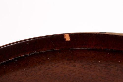 Lot 263 - A George III mahogany and brass bound plate...