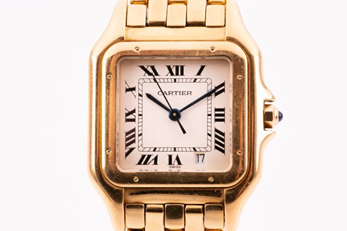 Lot 535 - An 18ct yellow gold Cartier Panthere ladies...