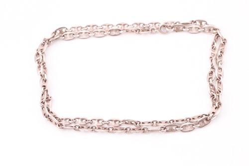Lot 54 - A silver Mappin & Webb anchor-link chain...