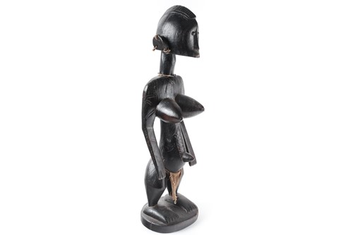 Lot 164 - A Bamana standing female figure, Jonyeleni,...