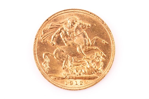 Lot 380 - A George V full sovereign, dated 1912.