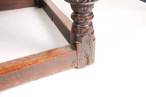 Lot 81 - A part early 17th-century oak refectory table....