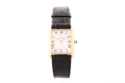 Lot 528 - A Corum 18ct yellow gold wristwatch the...