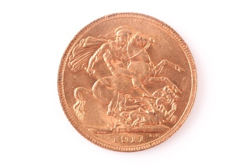 Lot 374 - A full sovereign dated 1911