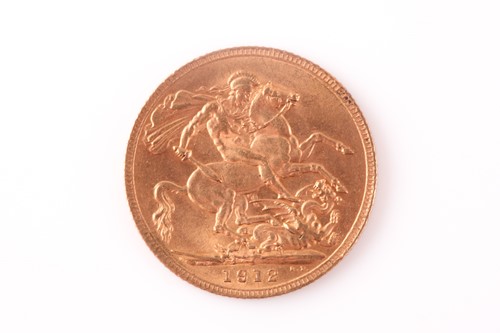 Lot 377 - A full sovereign dated 1912