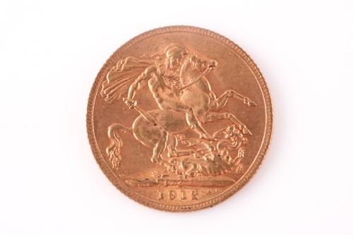 Lot 378 - A full sovereign dated 1912.