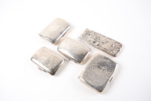 Lot 495 - A collection of four early 20th-century silver...