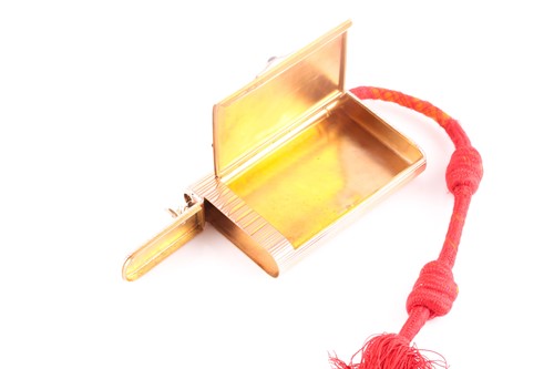 Lot 409 - A Faberge 14ct gold and enamel combination...