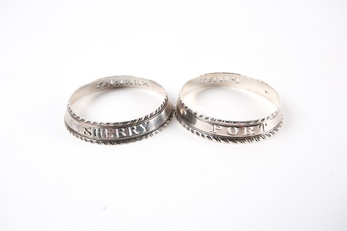 Lot 494 - A pair of silver George III pierced...