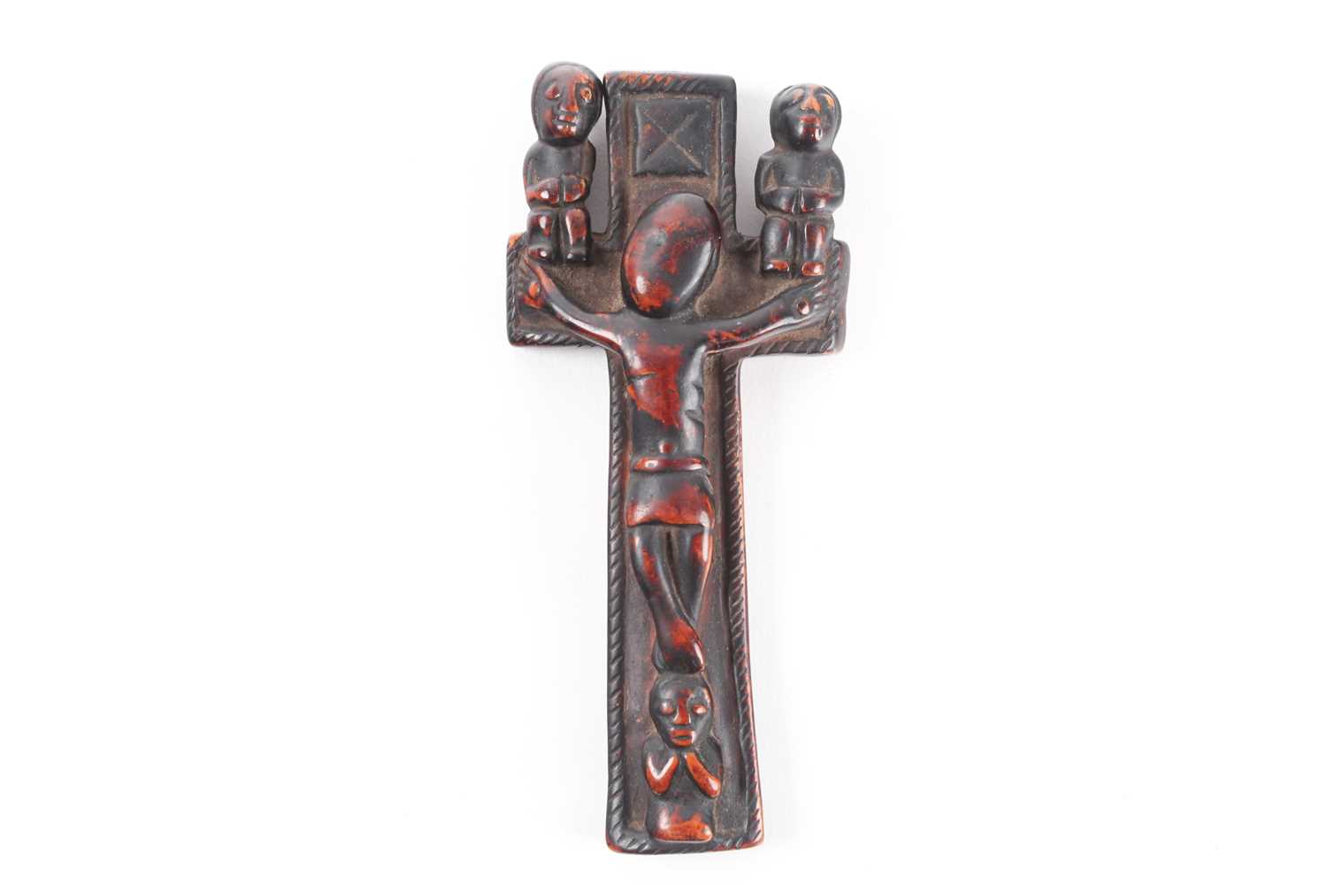 Lot 204 - A Yombe ivory crucifix, Democratic Republic of...