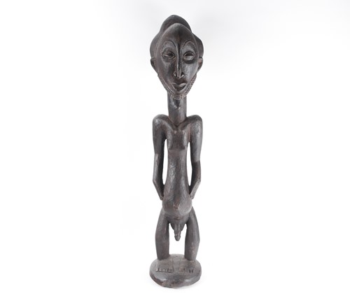 Lot 158 - A Hemba standing male ancestor figure,...