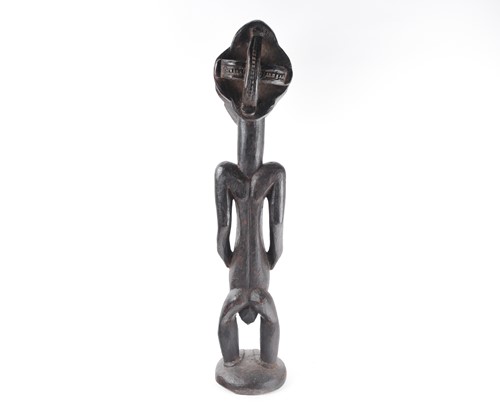 Lot 158 - A Hemba standing male ancestor figure,...