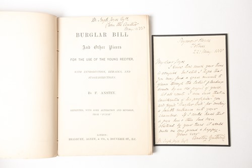 Lot 295 - Anstey (F) Burglar Bill. London 1888, printed...