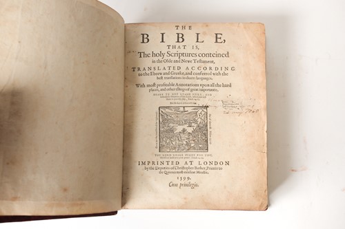 Lot 289 - A 16th century Geneva 'BREECHES' Bible...