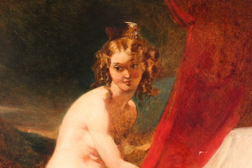 Lot 41 - A 19th century English school, A naked artist...