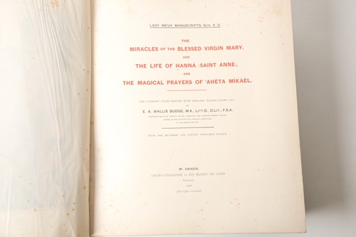 Lot 268 - Budge, A.E.Wallis. The Lives ofMaba Seyon and...