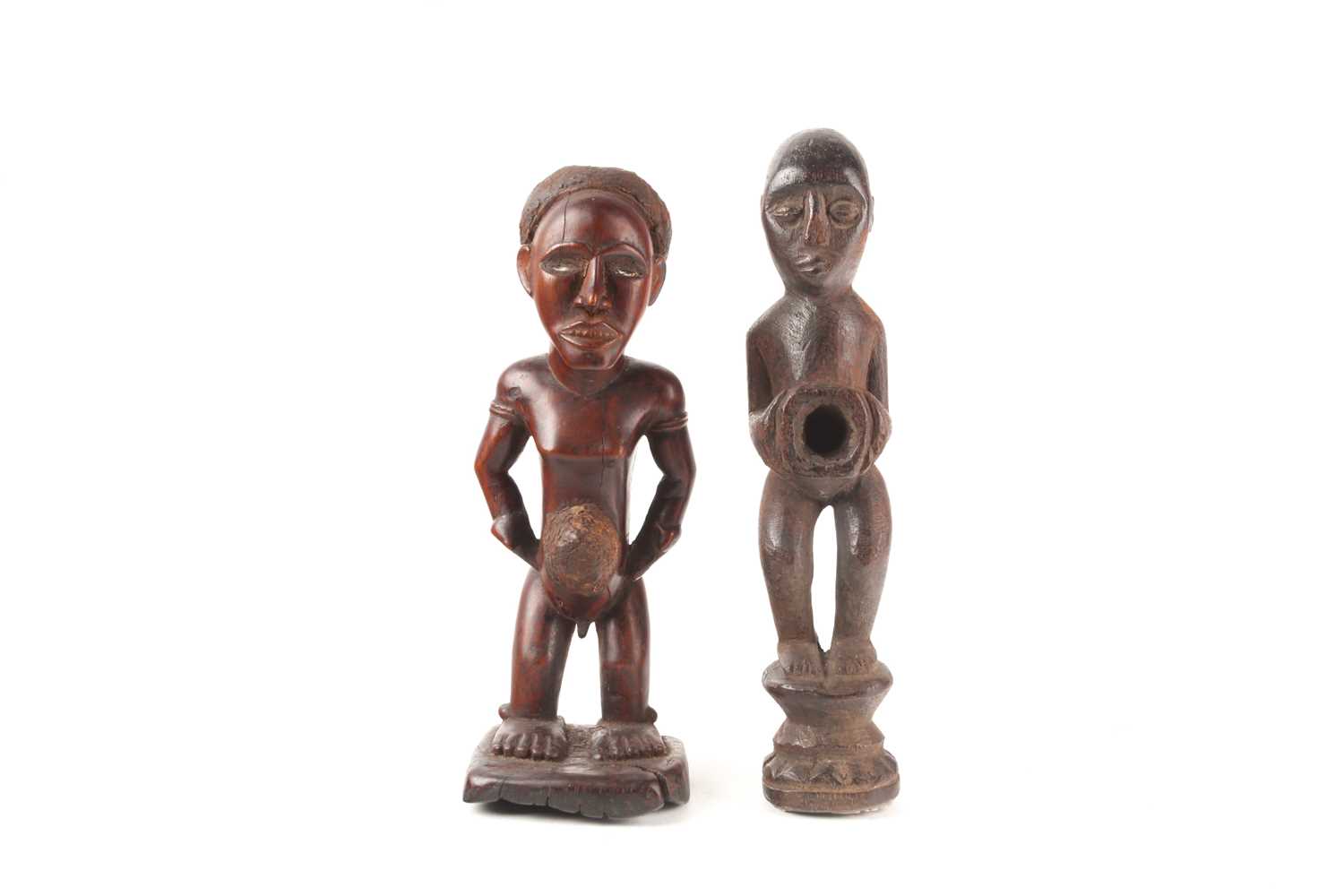 Lot 194 - A Yombe hermaphrodite power figure, Nkisi,...