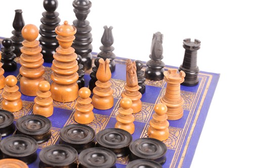 Lot 364 - A Victorian Circassian walnut and ebonized...