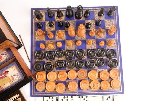 Lot 364 - A Victorian Circassian walnut and ebonized...