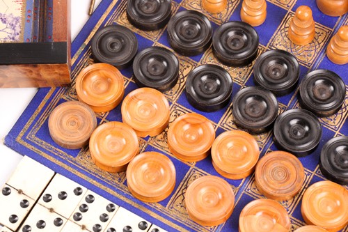 Lot 364 - A Victorian Circassian walnut and ebonized...