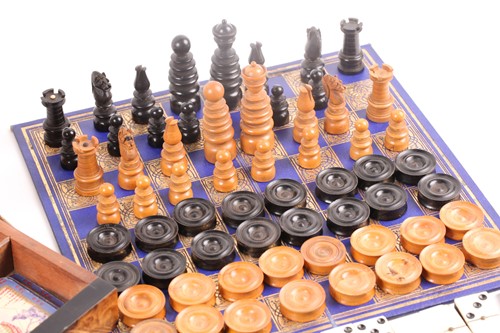 Lot 364 - A Victorian Circassian walnut and ebonized...