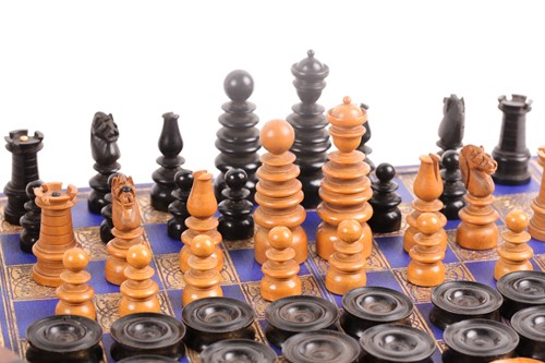 Lot 364 - A Victorian Circassian walnut and ebonized...