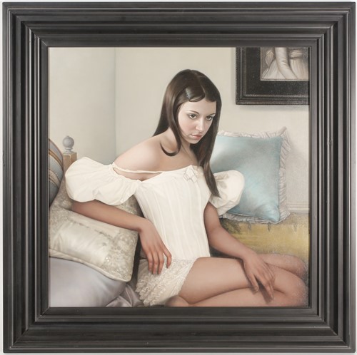 Lot 27 - Mary Jane Ansell (B.1972) - "Repose III" Oil...