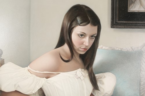 Lot 27 - Mary Jane Ansell (B.1972) - "Repose III" Oil...