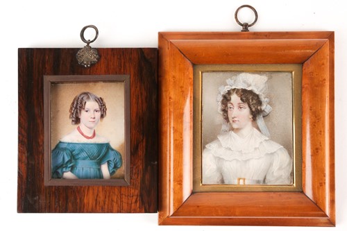 Lot 46 - An early 19th century portrait miniature on...
