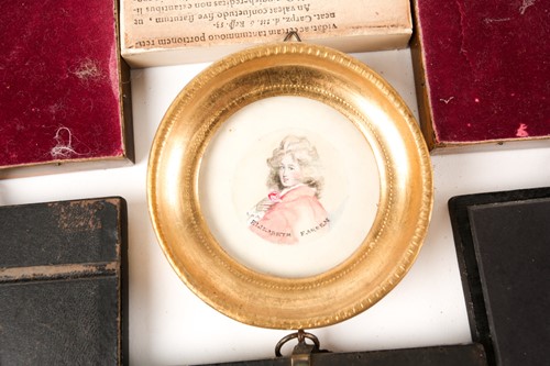 Lot 31 - Three 19th century portrait miniatures on...
