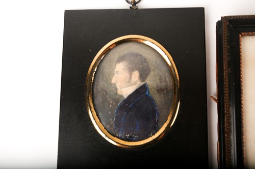 Lot 13 - A 19th century full length profile portrait...