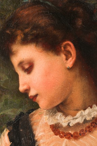 Lot 3 - Angelo Ramognoli, (1850-1896), Portrait of a...