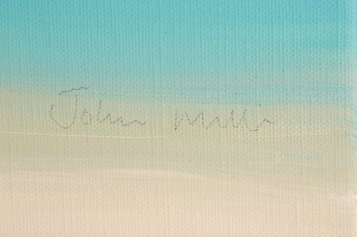 Lot 58 - John Miller (1931-2002), Quiet Beach, oil on...