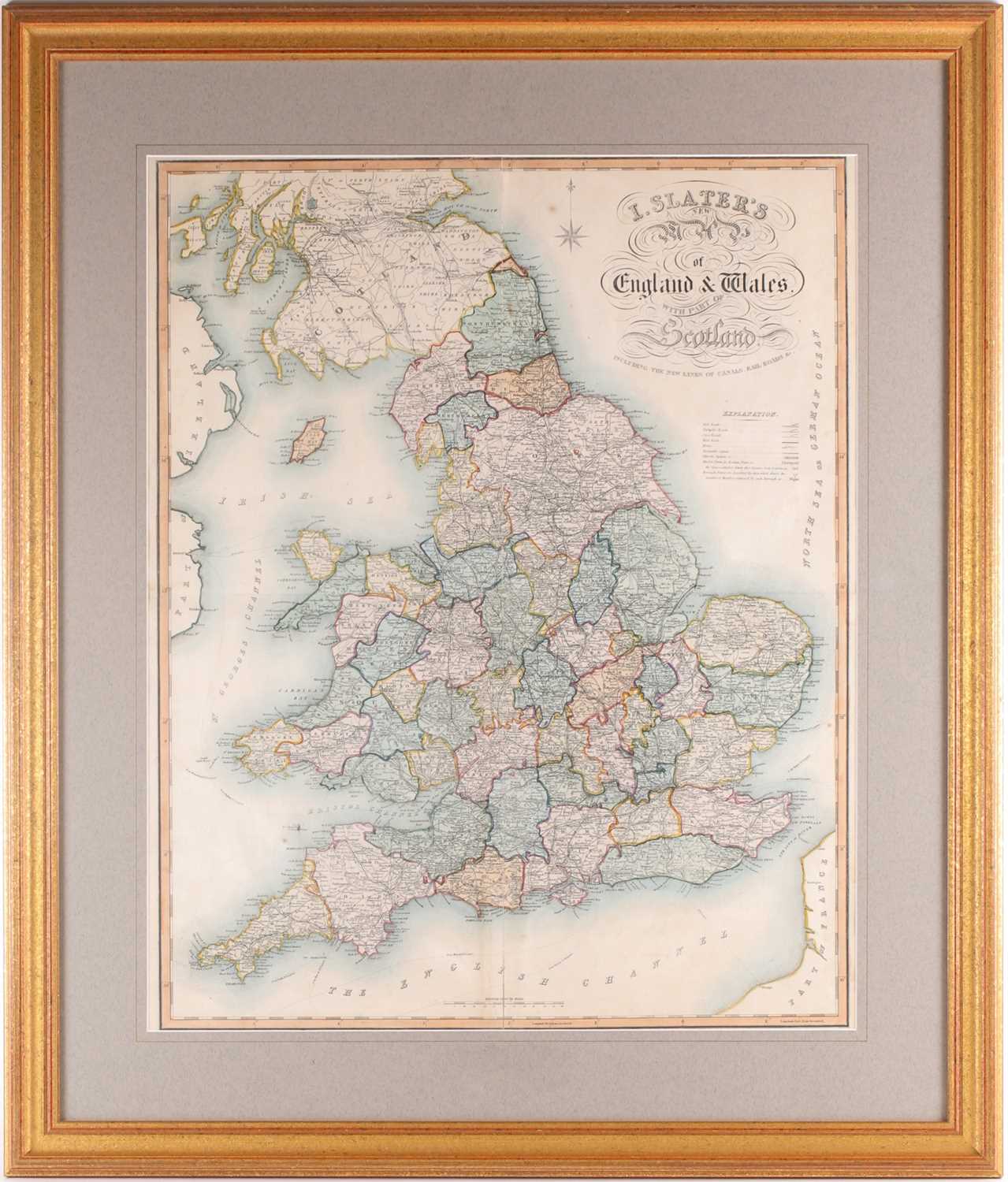 Lot 47 - Slater (Isaac): New map of England and Wales...