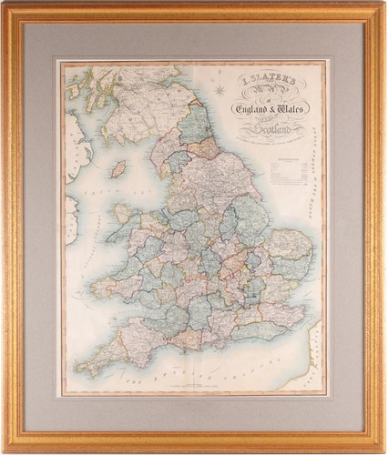 Lot 47A - Slater (Isaac): New map of England and Wales...