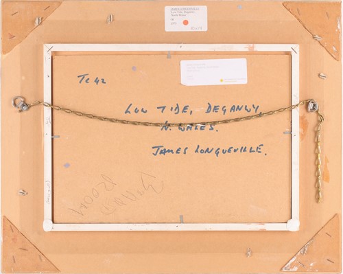 Lot 34 - James Longueville, (B. 1942), Low tide,...