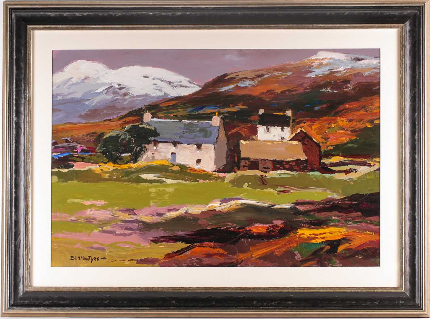 Lot 1 - Donald McIntyre, RCA, (1925-2009), Early snow,...