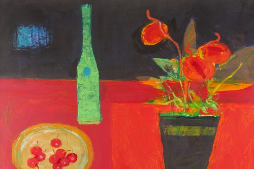 Lot 9 - William Selby, (B. 1933), Green Bottle,...