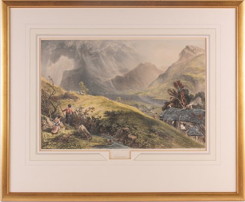 Lot 54 - Gauci after J B Pyne, Skiddaw, Buttermere, The...
