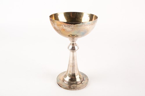 Lot 431 - A Georg Jensen silver ecclesiastical chalice....
