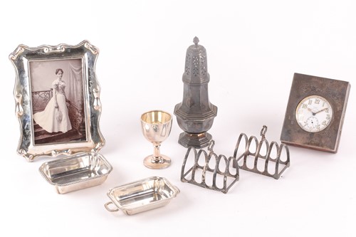 Lot 468 - A mixed group of silver items, comprising two...