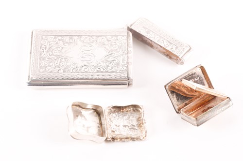 Lot 388 - An early 19th-century silver rectangular...