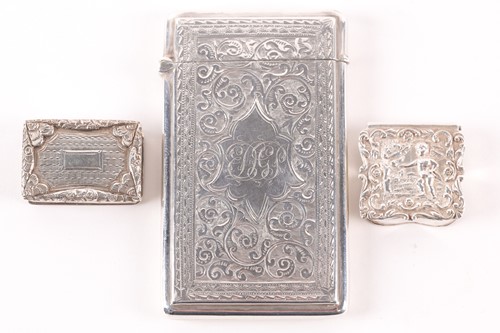 Lot 388 - An early 19th-century silver rectangular...