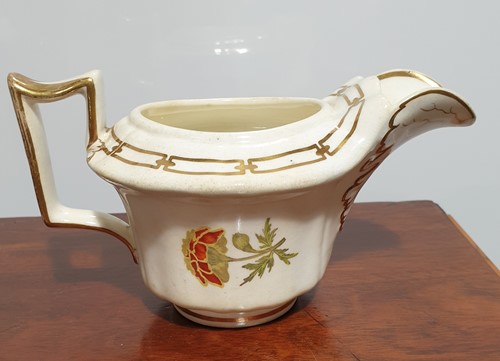 Lot 522 - A Rockingham porcelain part tea set, each...