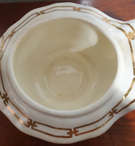 Lot 522 - A Rockingham porcelain part tea set, each...