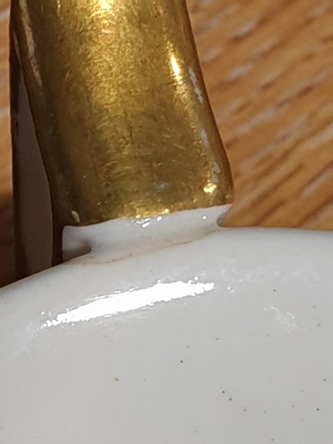 Lot 522 - A Rockingham porcelain part tea set, each...