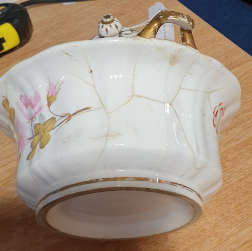 Lot 522 - A Rockingham porcelain part tea set, each...